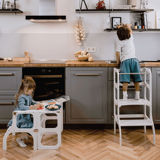 Creciendo juntos: la magia de los muebles Montessori adaptables